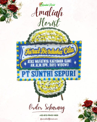 Papan Bunga Duka di Ulak Karang Utara